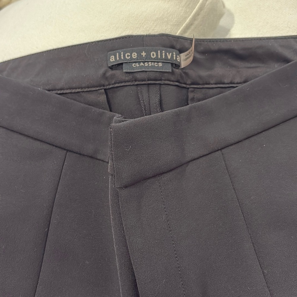 Alice + Olivia Elegant Black Flare Pants